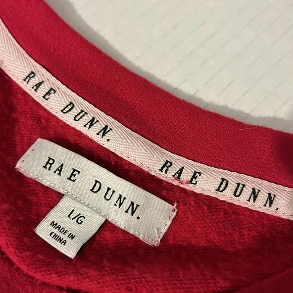 Rae Dunn CHOOSE JOY red sweatshirt - Picture 3 of 6